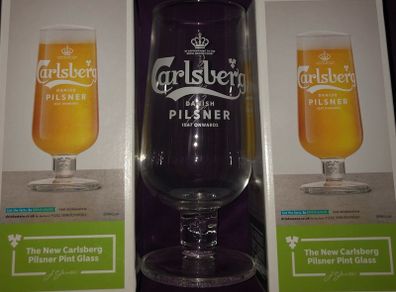 Carlsberg Pilsner pint glasses