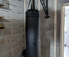 Boxing bag and bracket