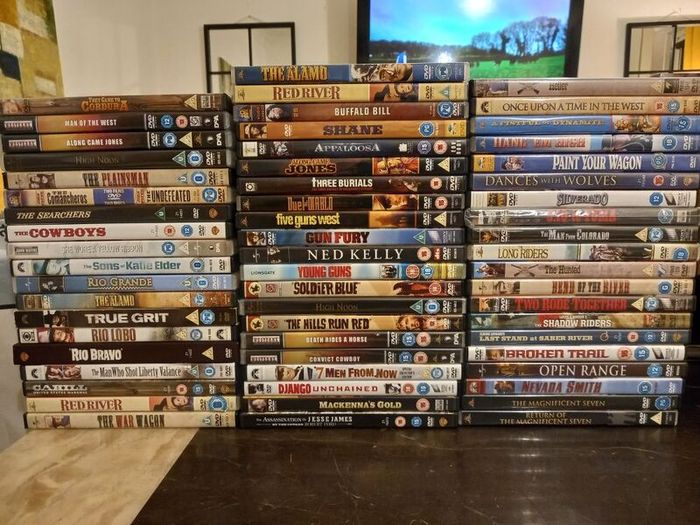 Western Movie Dvd Collection Bundle Classic Vintage Films Magnificent Seven True Grit The Alamo Etc