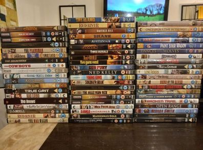 Western Movie Dvd Collection Bundle Classic Vintage Films Magnificent Seven True Grit The Alamo Etc