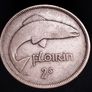 #868 - Ireland - 1933 - Florin - Silver - KM.7 Image 2
