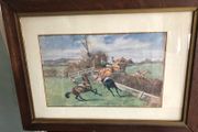 Horse racing print