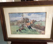 Horse racing print