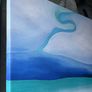Georgia O'Keefe 'It was blue and green' large canvas suit Mid Century Modern Image 2