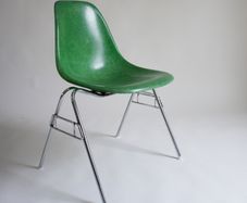 Genuine vintage Eames DSS stacking chairs the
