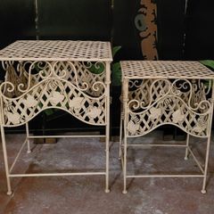 Vintage pair of italian plant stands