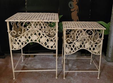 Vintage pair of italian plant stands