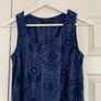 Dunnes Stores Navy Patterned Vest Top Image 2