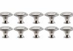 20Pack Cabinet Door Knobs Brushed Nickel Round Drawer Handle Hardware Stainless Steel with Screw for Kitchen Bathroom Bedroom Silver (MULTIPLE AMOUNTS, SEE DESCRIPTION)
