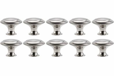 20Pack Cabinet Door Knobs Brushed Nickel Round Drawer Handle Hardware Stainless Steel with Screw for Kitchen Bathroom Bedroom Silver (MULTIPLE AMOUNTS, SEE DESCRIPTION)