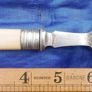 Vintage Boxed set of Faux Bone Handled Fish Servers with Hallmarked Silver Collars - 2 Pieces Image 10