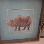 Gilt tray featuring rhino Image 4
