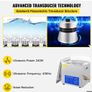 10l Digital Ultrasonic Cleaners Cleaning Jewellery Bath Tank Timer Heater Image 3