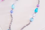 Necklace - Silver with Beads