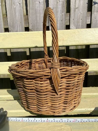 Vintage Basket Bag- Organic Shopping