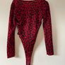 Boohoo red print Bodysuit size 16 New without tags Image 4