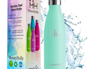 Stainless Steel Water Bottle, 750ML BPA Free Double Walled Vacuum, Insulated water bottle, 12 Hours Hot / 24 Hours Cold, Flask Water Bottle for Sports Reusable Leakproof, Metal Water Bottle