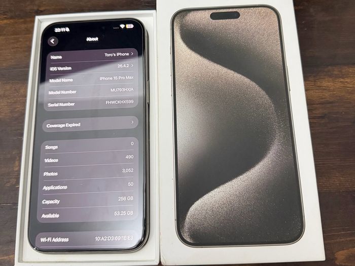 Apple iPhone 15 Pro Max 90% Battery Mint Condition Almost Like New (Read Description)