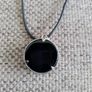 Tree of Life Black Obsidian Healing silver coloured pendant on a black lace cord with a lobster clasp in very good condition with no issues FREE STANDARD POSTAGE INCLUDED Image 4