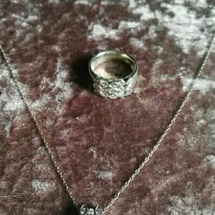 sterling silver ring and pendant set