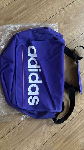 Purple Adidas messenger bag