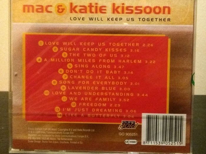 Mac and Katie Kissoon  Love Will Keep Us Together CD Album