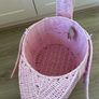 Big flamingo pink basket Image 8