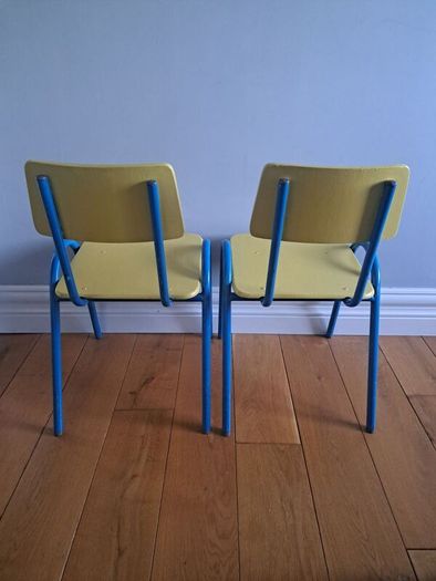 Pair of Kids Vintage School Chairs
