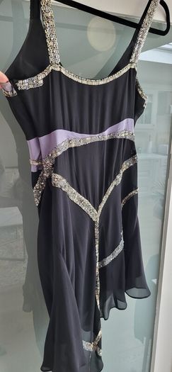 NOCTURNE 100% Silk Beaded Cocktail Dress Sz 12UK(Fit 10-12UK) - Rrp 695 (New)