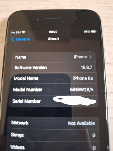 Apple iPhone 6s - 32GB - [Silver] - Unlocked - 82% Battery Health