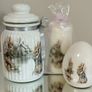 Handmade Beautiful Bunnies egg, candle and jar Image 10