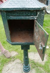 Cast Iron Freestanding Pole Post Box