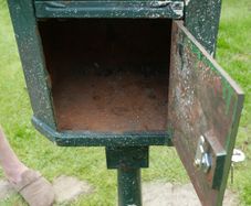 Cast Iron Freestanding Pole Post Box