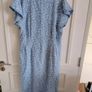 Ladies floral cotton button down dress UK size 14 in very good condition with no issues FREE STANDARD POSTAGE INCLUDED Image 5