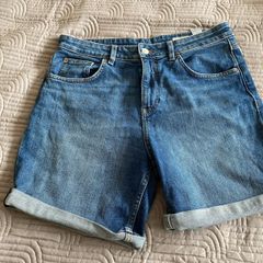 Boyfriend Denim Shorts, Marks & Spencer's, Size 12