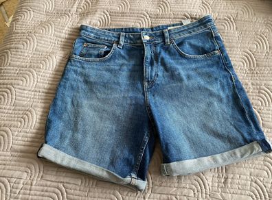 Boyfriend Denim Shorts, Marks & Spencer's, Size 12