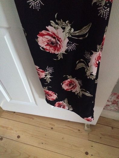 Black Floral Jumpsuit. Size 14
