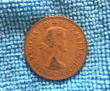 British 1 penny 1962