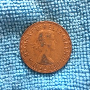 British 1 penny 1962