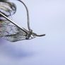 Vintage silver filigree flower brooch Image 7