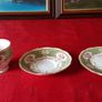 For Collectors Antique Queen Anne Regency Green Fine Bone China Gold Gilt Cabinet Tea Set Trio Made In England Image 8
