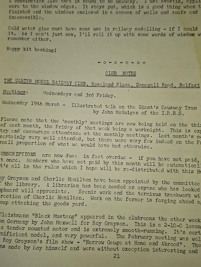 Bulk Lot of Old Bulletins published by the Model Railway Society of Ireland, Postage Available or Collection, Lots more Antiques and Collectables