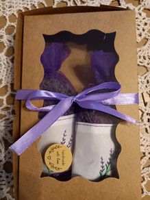 Gift set with lavender sachets