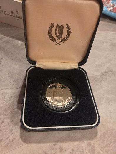 1988 Irish Dublin Millennium 50p Proof Coin - In Original Box