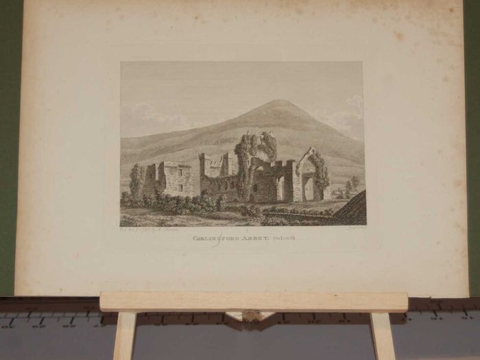 Carlingford Abbey County Louth 1797 Antique Print