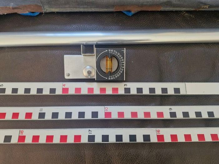 Vintage Measuring Surveyor's Staff Rod.