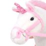Standing Plush Toy Unicorn White and Pink XXL Image 3
