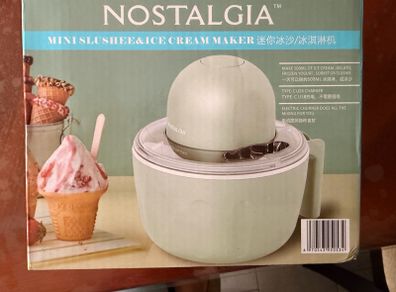 Nostalgia Mini Slushie and Ice Cream Maker Brand New in Box