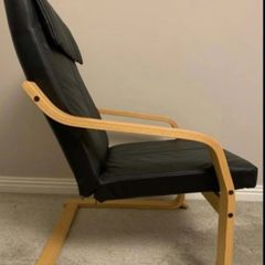 Genuine Leather IKEA POANG Armchair