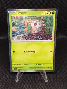 Rowlet Cosmo Holo Pokemon Card